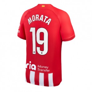 Atletico Madrid Alvaro Morata #19 Koszulka Podstawowych 2023-24 Krótki Rękaw